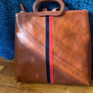 Clare V. Chestnut Leather backpack
